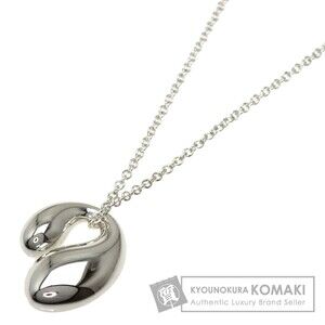 Tiffany Co Double Teardrop Necklace Silver